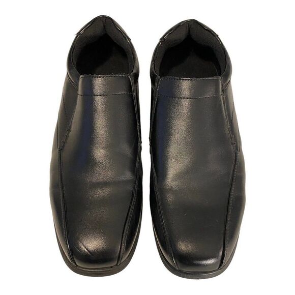 Nunn Bush Mens Sanford Work Shoes Black Slip-On Bicycle Toe Memory Foam 9.5 M - Picture 1 of 7